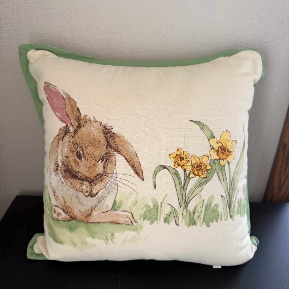 Pottery Barn Easter Bunny Spring Decorative Pillow - Picture 6 of 7